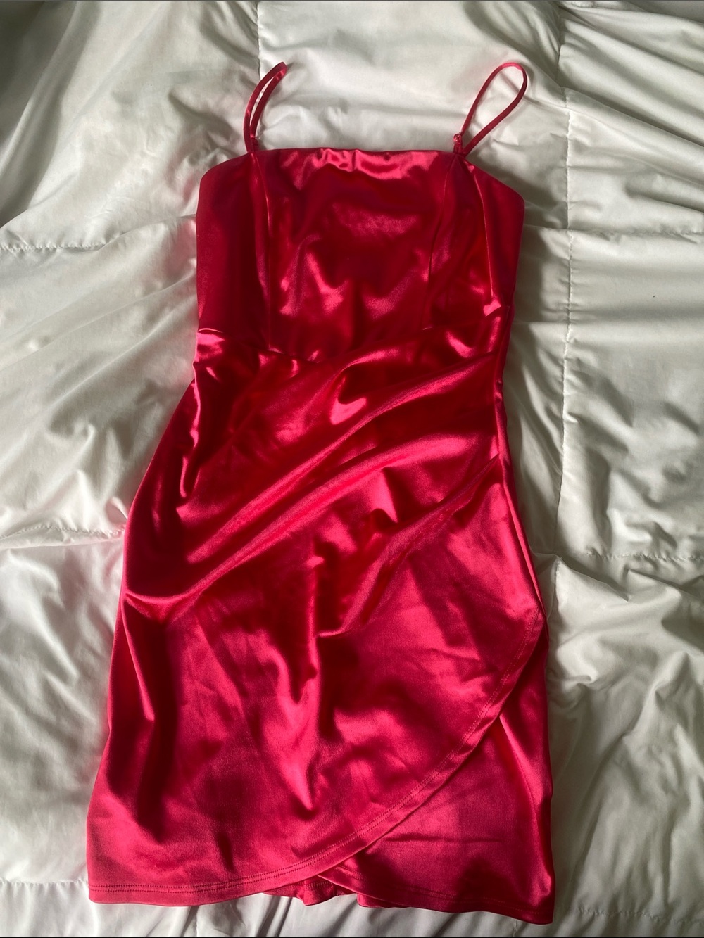 hot pink mini homecoming dress